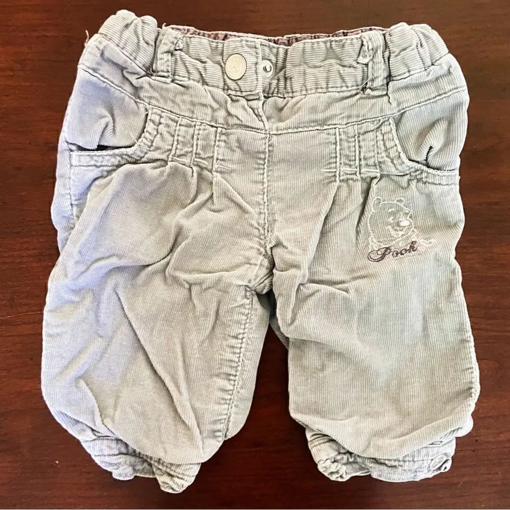 C&A x Disney Baby Girl Lined Winnie the Pooh Corduroy Pants Size 3 Months